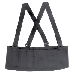 DMI® Deluxe Industrial Back Support Belt With Straps, Standard, Black
