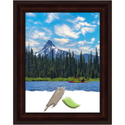 Amanti Art Picture Frame, 23" x 29", Matted For 18" x 24", Coffee Bean Brown