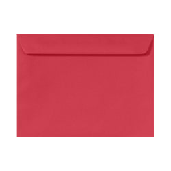 LUX Booklet 9" x 12" Envelopes, Gummed Seal, Holiday Red, Pack Of 500