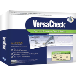 VersaCheck® Security Form #1000 Business Check Refills, Blue Prestige, 500 Sheets, Disc