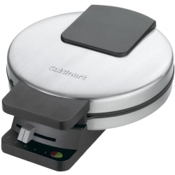 Cuisinart™ Round Classic Waffle Maker, 7-15/16" x 3-3/8" x 9-3/4", Silver