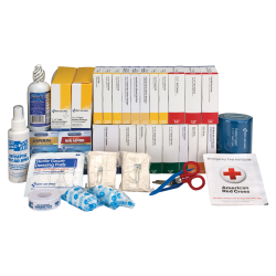 First Aid Only 446-Piece ANSI B+ Refill Kit, 8 3/4"H x 9 1/8"W x 13 1/4"D, White/Blue