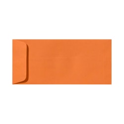 LUX Open-End Envelopes, #10, Peel & Press Closure, Mandarin Orange, Pack Of 500