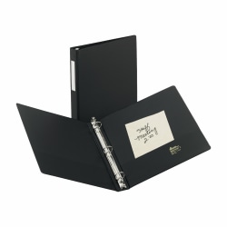 Avery® Economy Non-View Binder with Round Rings, 3 Rings, 1" Capacity, 11 x 8.5, Black, (4301)