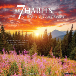 2026 Willow Creek Press Inspirational Monthly Wall Calendar, 12" x 12", 7 Habits of Highly Effective People, January To December, 49723