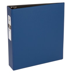 Avery® Economy 3-Ring Binder, 2" Round Rings, 50% Recycled, Blue