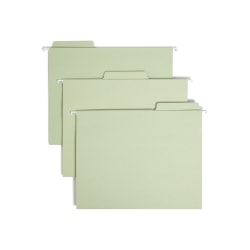 Smead® FasTab® Hanging File Folders, Letter Size, Moss, Pack Of 20