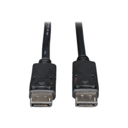Eaton Tripp Lite Series DisplayPort Cable with Latching Connectors, 4K (M/M), Black, 25 ft. (7.62 m) - DisplayPort cable - DisplayPort (M) to DisplayPort (M) - 25 ft - black