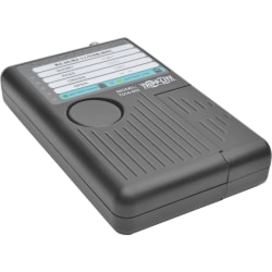 Tripp Lite Network Cable Continuity Tester Cat5/Cat6/6a RJ11 RJ45 USB BNC - Wireless Connectivity Testing, LAN Cable Testing, Fiber Optic Cable Testing, Crossed Pair Testing - Coaxial, Optical Fiber, Twisted Pair - 9V