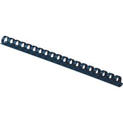 Fellowes® 19-Ring Plastic Comb Binding, 0.4" x 10.8" x 0.4", Navy, Pack Of 100