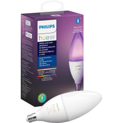 Philips Hue White and Color Ambiance - LED light bulb - shape: B39 - E12 - 6.5 W (equivalent 40 W) - class A+ - 16 million colors - 2200-6500 K - white