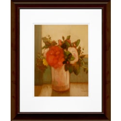 Timeless Frames® Floral Katrina Brown Wall Artwork, 20" x 16", Red And White Flowers II