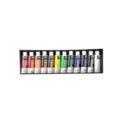 Liquitex Basics Value Series Acrylic Colors, 0.74 Oz, Assorted Colors, Set Of 12