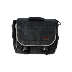 Martin F. Weber Just Stow-It Ultimate Artist Messenger Bag With 17" Laptop Pocket, Black