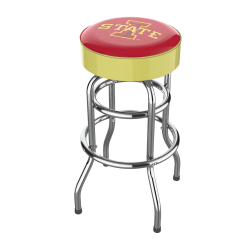 Imperial NCAA Backless Swivel Bar Stool, Iowa State University