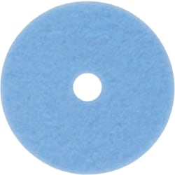3M Hi-Performance Burnish Pads, 20", Sky Blue, Case Of 5 Pads