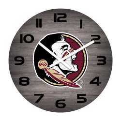 Imperial NCAA Weathered Wall Clock, 16", Florida State University