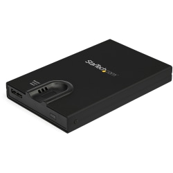 StarTech.com Biometric Enclosure - 256-bit AES Encrypted USB 3.0 External Hard Drive Enclosure 2.5" SATA HDD/SSD