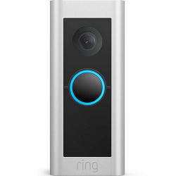 Ring Video Doorbell Pro 2, 4.49"H x 1.93"W x 0.87"D, Satin Nickel