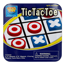 Innovative Designs Tic Tac Toe Magnetic Travel Game Tin, 4+