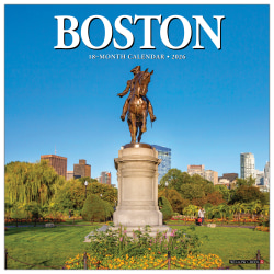 2026 Willow Creek Press Art & Design Monthly Wall Calendar, 12" x 12", Boston, January To December, 50330