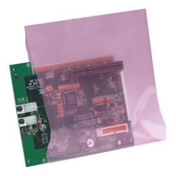 Partners Brand 4 Mil Anti-Static Flat Poly Bags, 6" x 9", Pink, Case Of 1000