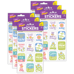 Trend Tear & Share Stickers, Good To Grow, 60 Stickers Per Pack, Set Of 6 Packs