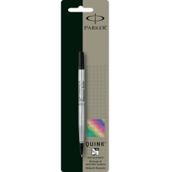 Parker® Rollerball Pen Refill, Medium Point, 0.7 mm, Black