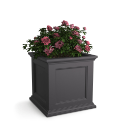 Mayne Fairfield Planter, 20"H, Graphite Gray