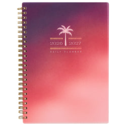Organized by Happy Planner 12-Month Monthly/Weekly Small Twin Loop Planner, 5-1/2" x 8-5/16", Dreamy Palms, July 2026 - June 2027, Total Qty 1