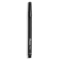 Sharpie Felt Tip Pens, 0.4mm, Fine Point, Black Barrel, Black ink