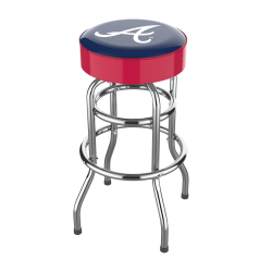Imperial MLB Backless Swivel Bar Stool, Atlanta Braves