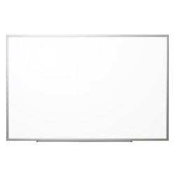 Realspace™ Magnetic Dry-Erase Whiteboard, 48" x 72", Aluminum Frame With Silver Finish