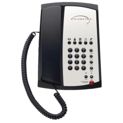 TeleMatrix 3100 Series Phone, With 5 Guest Keys/Speakerphone, Black, 311491