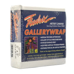 Fredrix Gallerywrap Stretched Canvases, 5" x 5" x 1", Pack Of 2