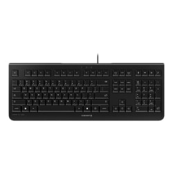 CHERRY Corded Keyboard, 104 Key, Black, JK-0800