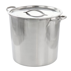 Gibson Everyday Whittington 16-Quart Stainless Steel Nonstick Stock Pot With Lid, Silver