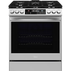 Midea Smart MGS30S2AST 30" Gas Range, Stainless Steel