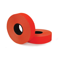 Office Depot® Brand 2-Line Price-Marking Labels, Red, 1,750 Labels Per Roll, Pack Of 2 Rolls