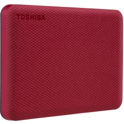 Toshiba Canvio Advance Portable External Hard Drive, 1TB, Red