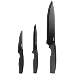 Oster Slice Craft 3-Piece Stainless Steel Cutlery Set, Black