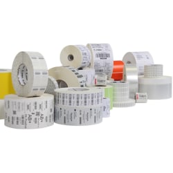 Zebra Trans Tag 1070 Paper Tagstock - 7.38" Length x 3.25" Width - Rectangular - Paper - White - 4 Roll