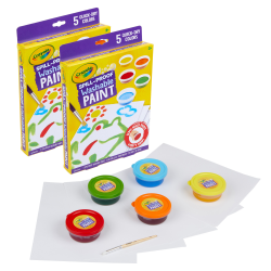 Crayola Spill-Proof Washable Paint Kits, 1-7/16 Oz, Assorted, Bundle Of 2 Kits