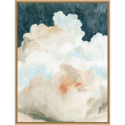 Amanti Art Dark Cumulus Clouds II by Emma Caroline Framed Canvas Wall Art Print, 24"H x 18"W, Maple
