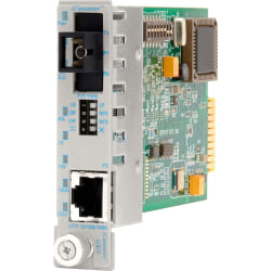 Omnitron iConverter 10/100/1000 Gigabit Ethernet Single Fiber Media Converter SC Single-Mode BiDi 40km Module - 1 x 10/100/1000BASE-T; 1000BASE-BX-D (1550/1310); Internal Module; Lifetime Warranty