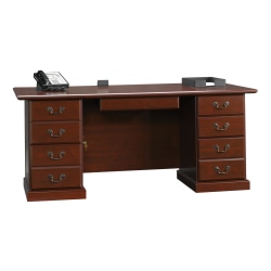 Sauder® Heritage Hill 71"W Executive Desk, Classic Cherry