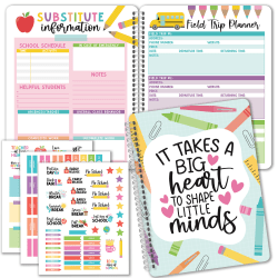Hadley Designs Undated Teacher Planner and Lesson Plan Book, Colorful
