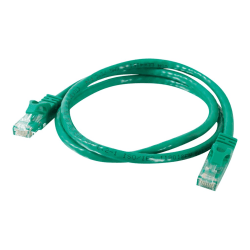 C2G 25ft Cat6 Ethernet Cable - Snagless Unshielded (UTP) - Green - Patch cable - RJ-45 (M) to RJ-45 (M) - 25 ft - CAT 6 - molded, snagless - green