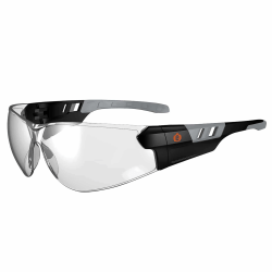 Ergodyne Skullerz SAGA Frameless Safety Glasses, One Size, Matte Black Frame, Indoor/Outdoor Lens