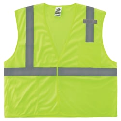 Ergodyne GloWear Mesh Hi-Vis Safety Vest, Small, Lime